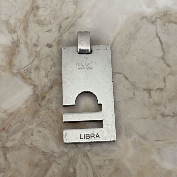Gucci 925 Sterling Silver “Libra” Zodiac Pendant Unisex - Picture 3 of 6